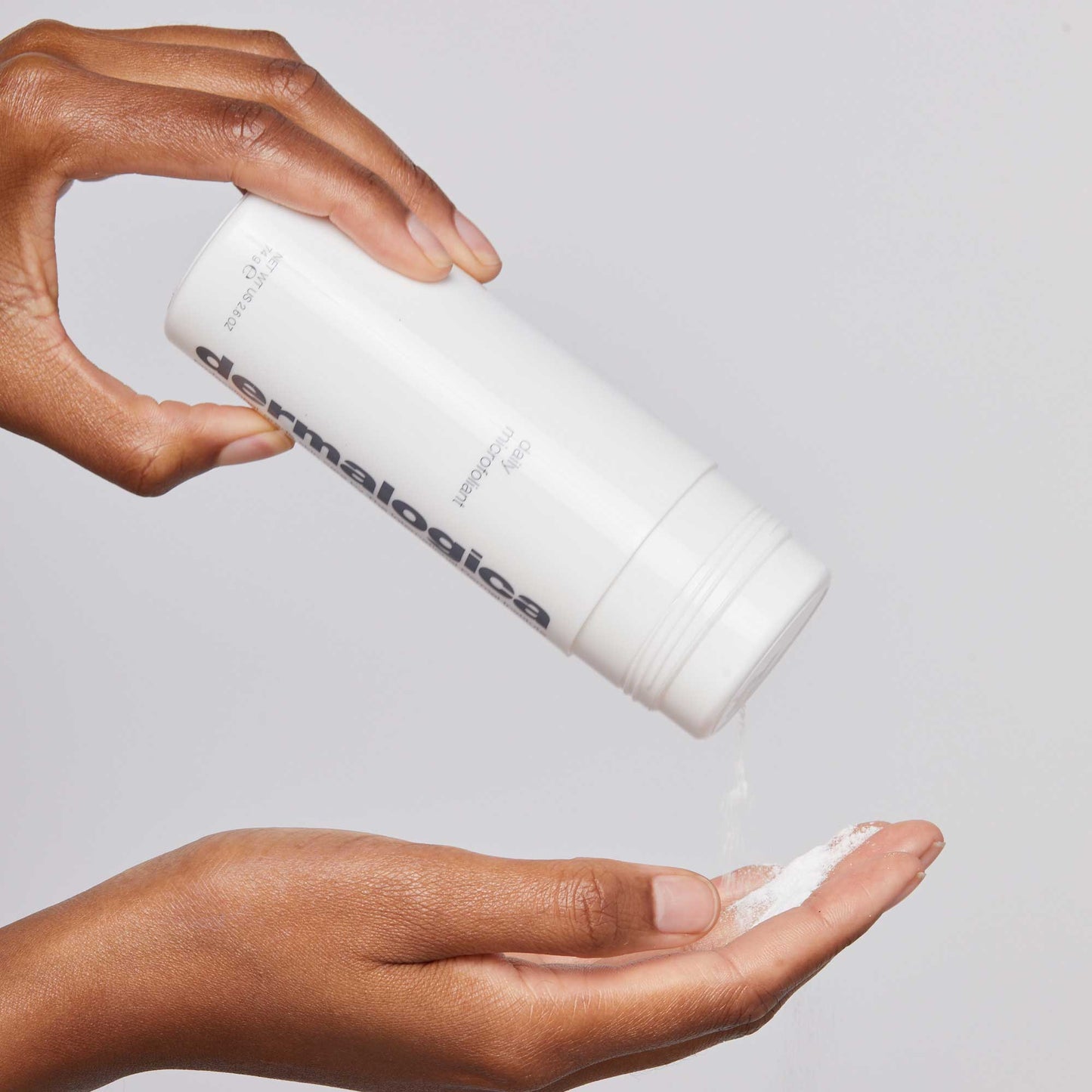 Daily Microfoliant being poured into hand