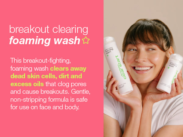 breakout clearing foaming wash