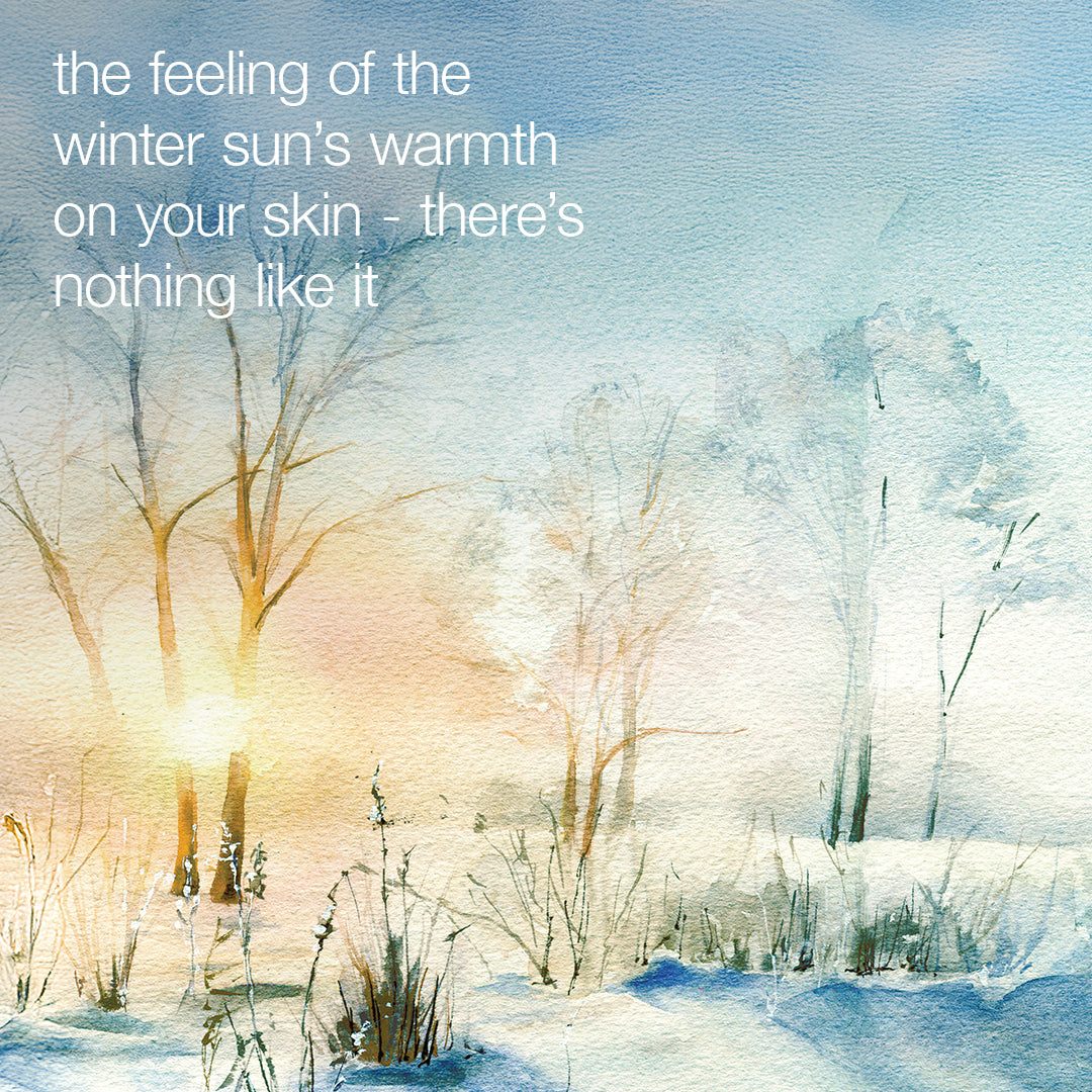 warmth of the winter sun